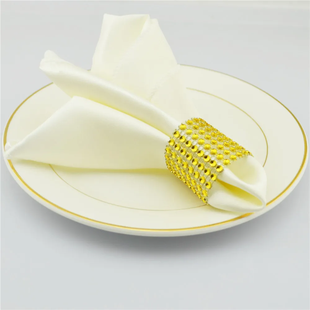 Napkins Wedding Handkerchief-Table Diy-Decor Satin Christmas-Party Home-Supplies Dinner