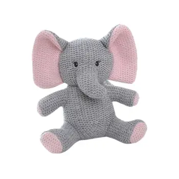

1Pc Animal Plush Toy Cute Creative Portable Cartoon Elephant Stuffed Toy Soothe Doll Hugging Pillow Toy for Kids Children