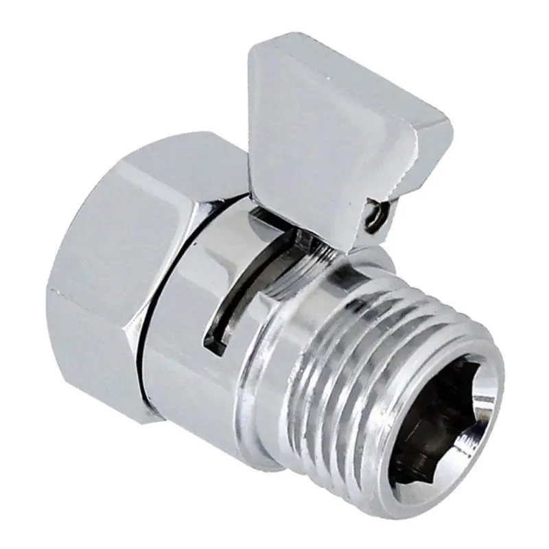 Brass Shower Head Shut-Off Valve Water Control Valve for Bidet Sprayer G1/2