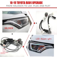 CZMOD – adaptateur de câblage de phare de voiture, mise à niveau pour Toyota 2016 – 2019 RAV4, transfert de voiture spécial, câble de faisceau