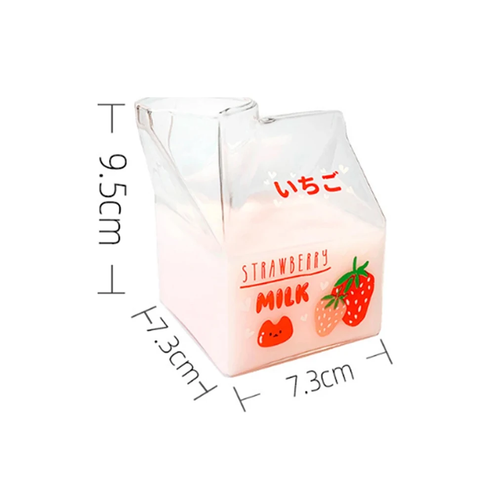 Cute Fruit Milk Carton Shape Cup – Kawaiies