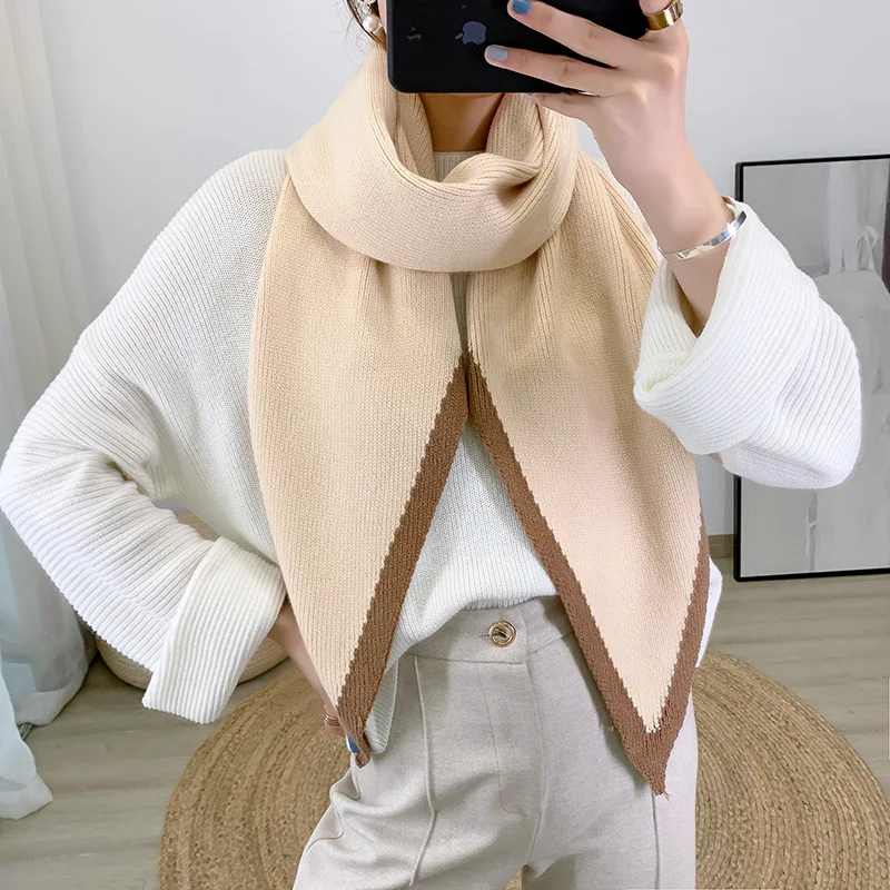 New Winter Women Scarf Fashion Soft Cashmere Scarves For Lady Shawls Wrap Blanket Bandana Pashmina Female Foulard Poncho - Цвет: see chart 9