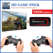 Super Konsole X Stick Video Spielkonsole Dual System für PSP/DC/N64/PS1 Retro Mini TV box Gebaut-in 50 + Emulator 50000 + Spiele