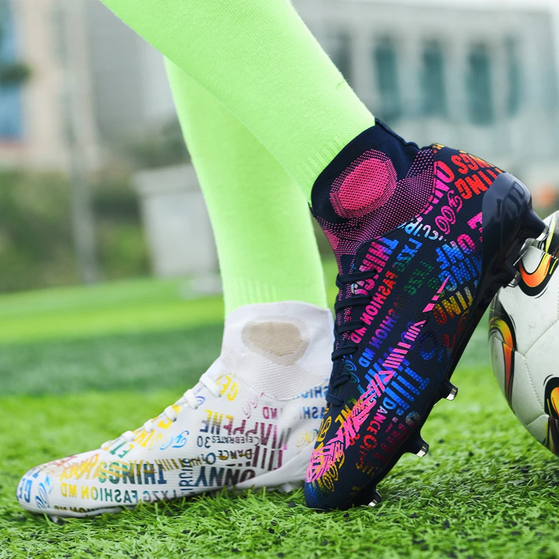 ZHENZU de fútbol de tobillo alto para hombre y mujer, zapatos fútbol transpirables para para niños y niños|Calzado de fútbol| - AliExpress