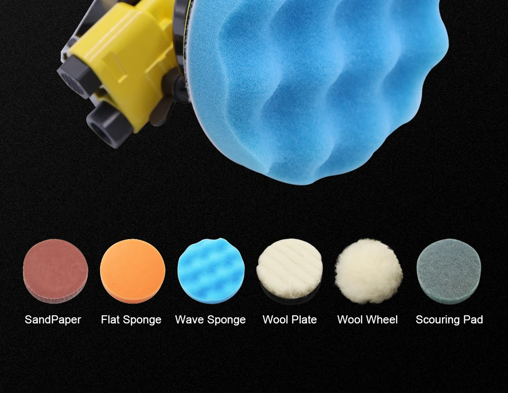 5 Zoll pneumatische orbitale Poliermaschine 125 mm Vakuum-exzentrische Luftschleifmaschine für Auto Holz Metall Polierer – Detail 5