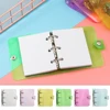 Mini 3 Holes Loose Leaf Binder Notebook Cover PVC Portable Memo Pad File Folder Creative Pocket Diary Office Stationery Supplies ► Photo 2/6