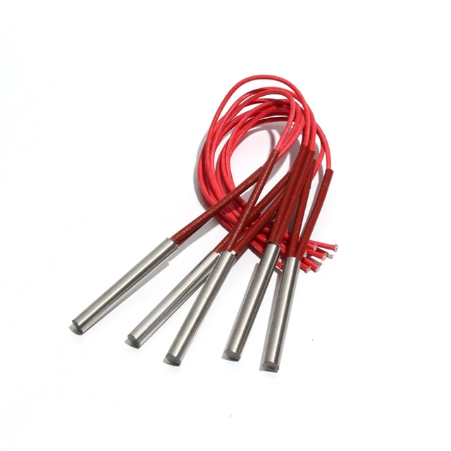 10PCS 10.5mm 62~75mm 201SUS Cylindrical Electric Heating Rod 110V/220V/380V  Single Head Dual Heater 160W/170W/180W/190W - AliExpress