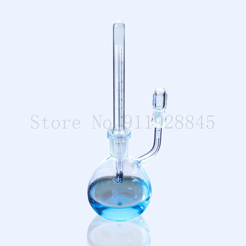 25 50mL Lab Glass Pycnometer with Thermometer Specific Gravity Bottle Picnometer Laboratory Equipment lab glass supplies