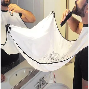 

1PCS Men's Bathroom Apron Black Beard Apron Scarf Shaving Apron Men's Waterproof Floral Cloth Household Haircut Cleaning Cover