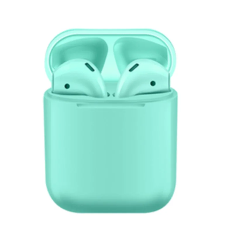 I12-green-no-box Auriculares i12 TWS auriculares Bluetooth 5,0 мини auriculares с управлением для телефона intelige - Цвет: I12-green-no-box