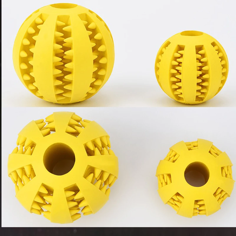 Новые игрушки для домашних животных 5 см интерактивные игрушки для собак эластичный шар натуральный резиновый протекающий шарик чистка зубов мяч кошка собака пережевывать игрушки