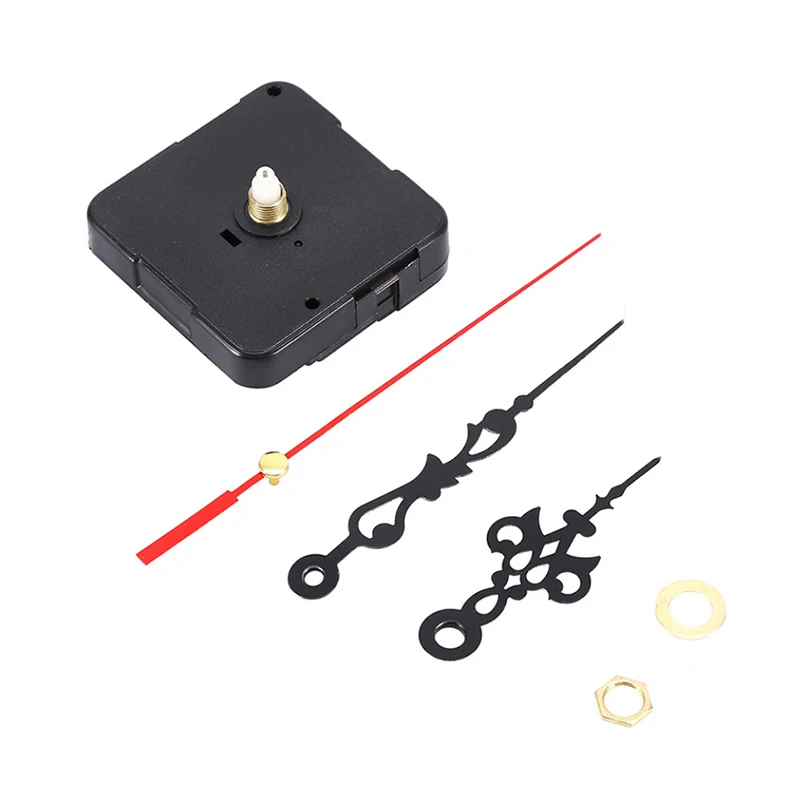 1set Mute Quartz DIY Mechanical Clocks Wall Clock Movement Mechanism Battery Operated DIY Repair Parts Replacem Include Hands 