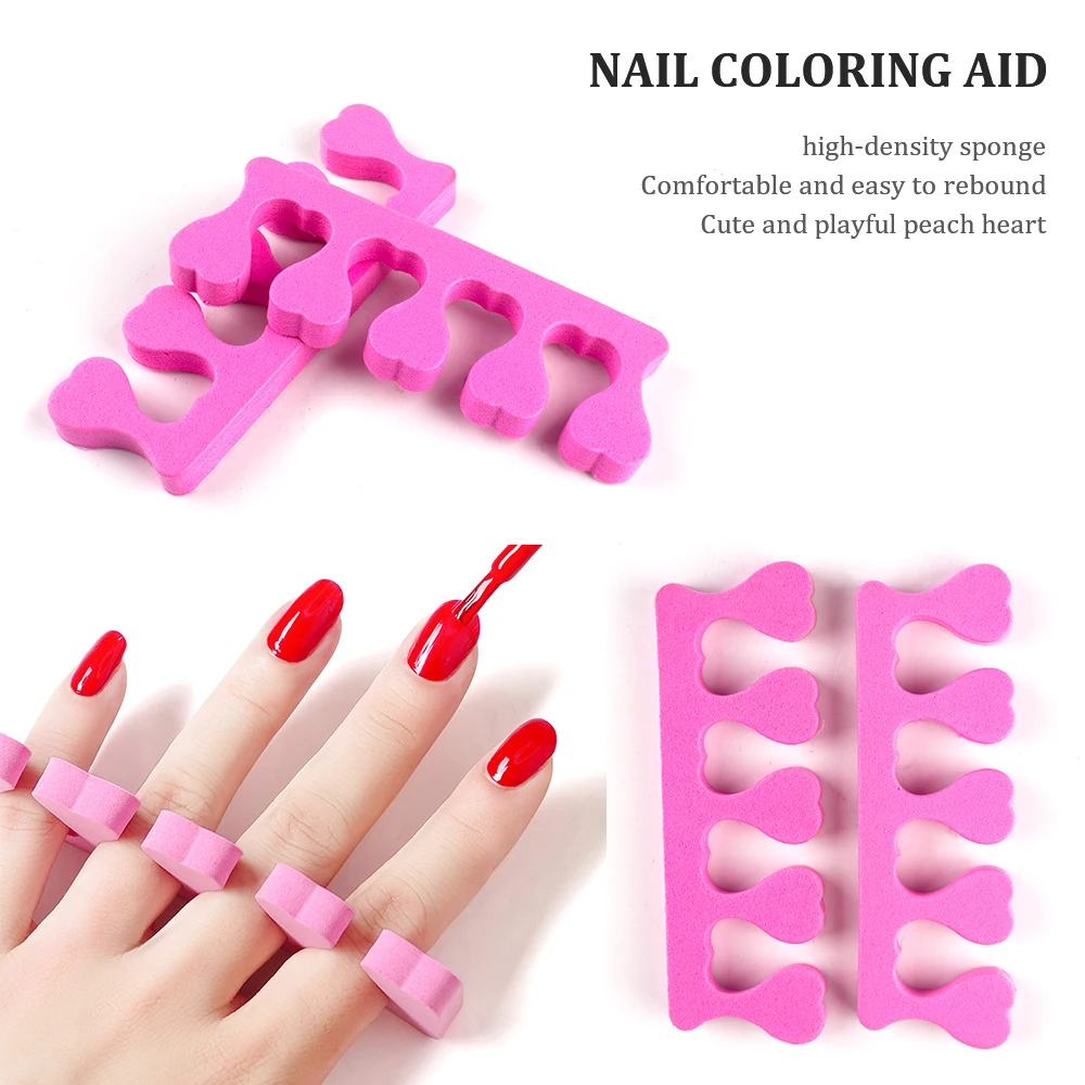 Nail Art Fingers Toes Separators 30pairs/Pack 60pcs for Manicure Pedicure