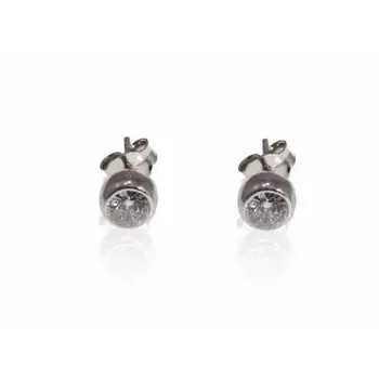 

Sterling silver earrings with chaton rhinestone 6,90mm