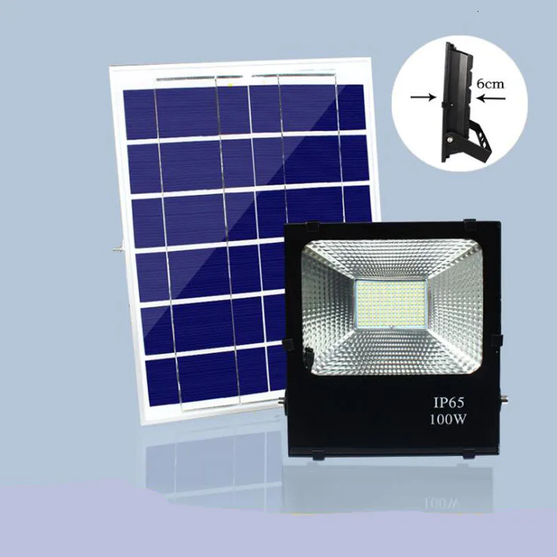 4PCS LED Solar Flood Light 100W Floodlight Solar Sensor Lamp Waterproof IP65 Outdoor Emergency Security Garden Street