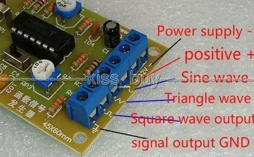 DC12-24V ICL8038 DDS Signal Generator IC DIY Sine Square Triangle Wave Good 