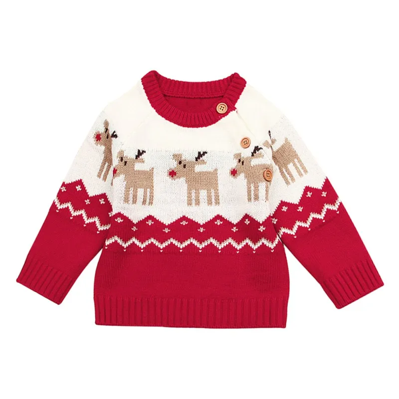Детские свитера для мальчиков девочек, одежда, Рождественский зимний свитер для девочек и мальчиков, толстый вязаный пуловер с круглым вырезом и высоким воротником - Цвет: Бежевый