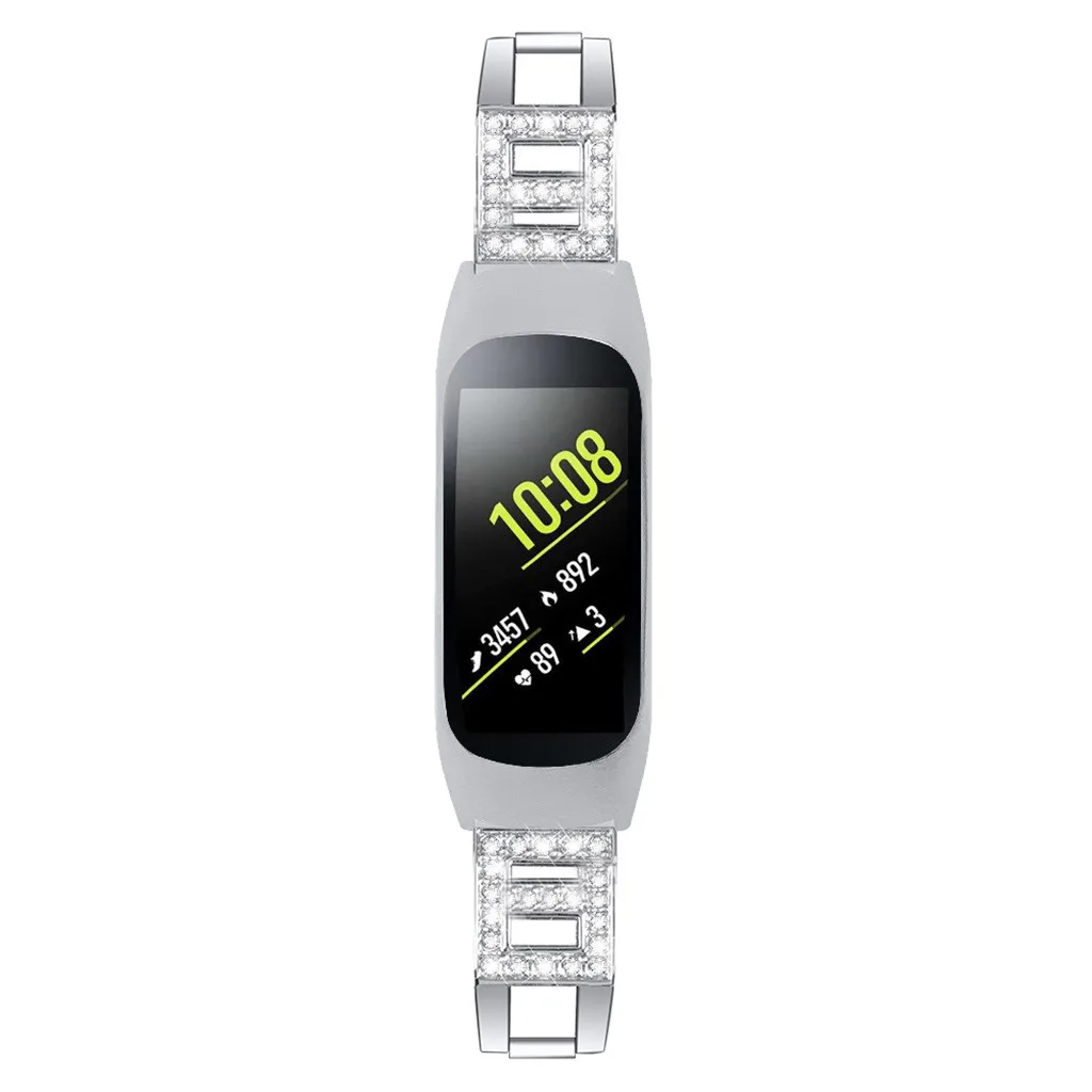 Браслет на запястье из нержавеющей стали для samsung Galaxy Fit-e для samsung Galaxy fit SM-R370 для Xiaomi mi Band 3/mi Band 4