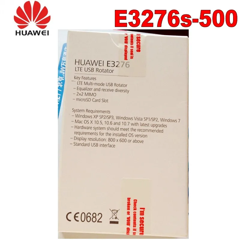 Лот 100 шт. HUAWEI E3276S-500 4G ключ LTE Cat4 Surfstick CAT4 Band 2/4/5/7 FDD 1900/AWS(1700/2100)/850/2600 МГц