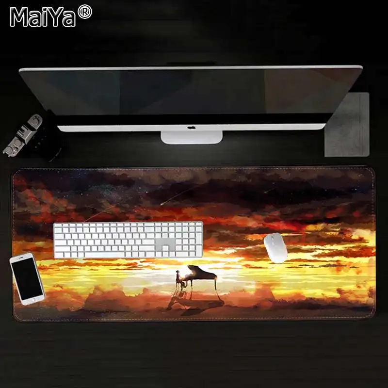 Maiya Beautiful Anime Your Name Is Anime Customized MousePads Computer Laptop Anime Mouse Mat Rubber PC Computer Gaming mousepad
