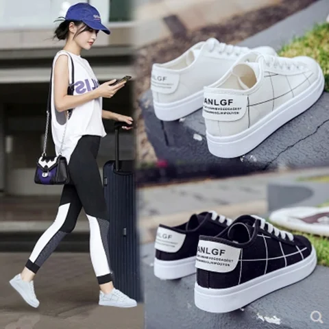 Г. Новая парусиновая обувь женские студенческие корейские версии Harajuku ulzang wild super fire повседневная обувь для увеличения портового ветра