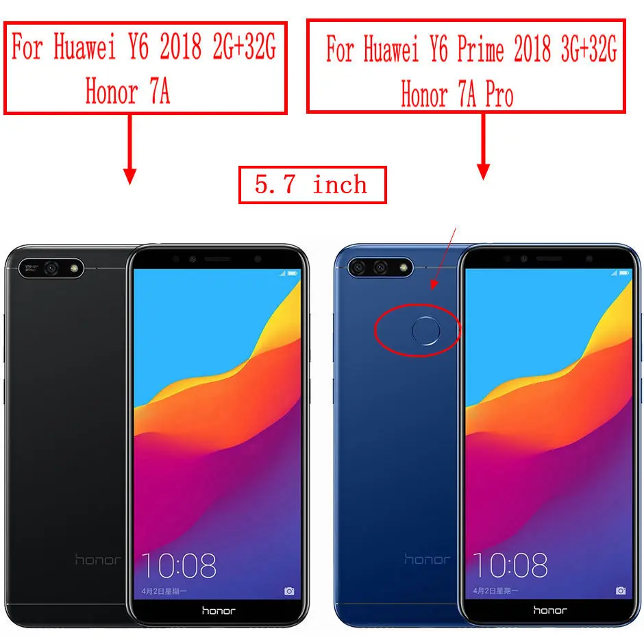 y6 2018区别带尺寸的