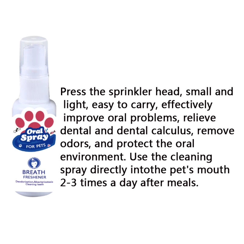 30 мл Pet Alito Ferret освежающий напиток собака и кошка спрей для полости рта холодный тон дезодорант здоровая Чистка уход за зубами очиститель для мытья рта