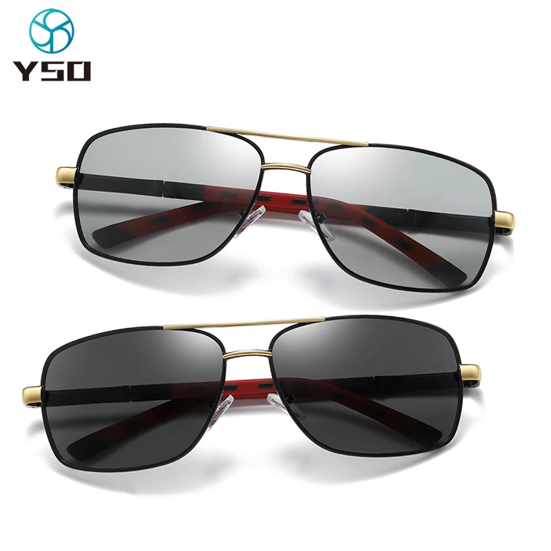 

YSO Photochromic Night Vision Sunglasses For Men Women UV Protection Polarized Sunglasses For Driving Night and Day Glasses 8724