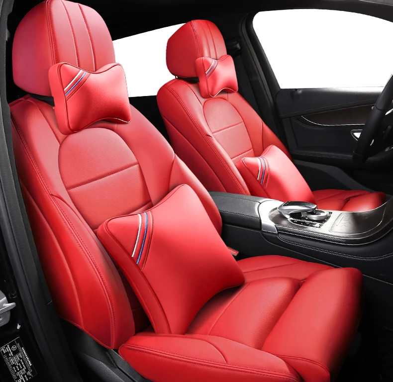 Кожаные чехлы для автомобильных сидений на заказ для авто Mercedes Benz GLC300 GLC200 GLC260 GLC220d аксессуары для сидений Автомобильные Чехлы защитная подушка