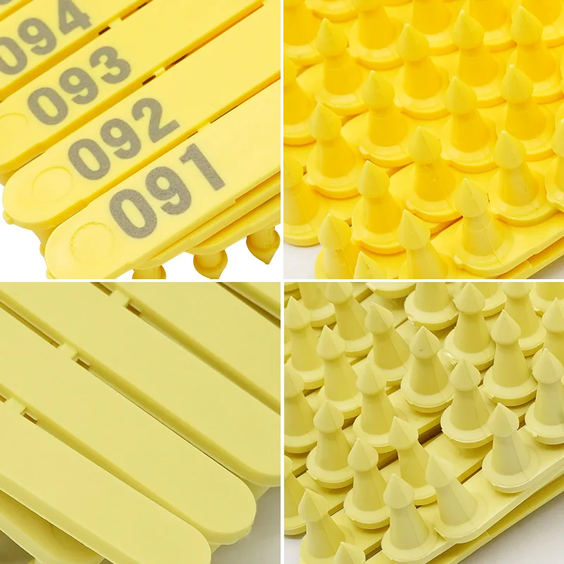 Livestock Ear Tags Goat Dog Rabbit Sheep 001-500 Nylon Material Laser Tag Card Animal Identification