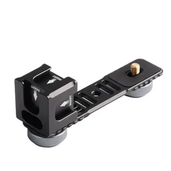 

4-Head Cold Hot Shoe Mount Adapter Microphone Flash Light Aluminum Alloy Extension Bracket For Dji Stabilizer