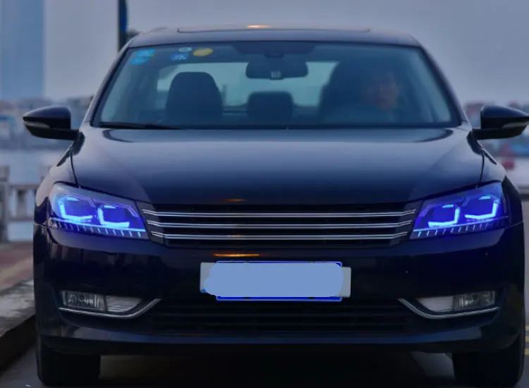 2 шт. автомобильный стиль светодиодный фары для Volkswagen Passat 2012- для Passat Головной фонарь светодиодный DRL Объектив двойной луч H7 HID Xenon bi xeno