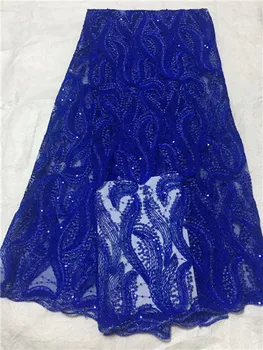 

African Lace Fabric 2019 Embroidered Nigerian Laces Fabric Bridal High Quality French Tulle Lace Fabric For Party dress