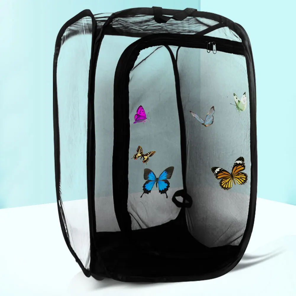 Jaula para insectos, jaula para insectos, jaula para mariposas, plegable