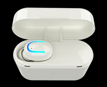 Новые беспроводные наушники Mini True Bluetooth 5,0 3D стерео наушники бас-вкладыши гарнитура наушники двойной микрофон с зарядным устройством - Цвет: Белый