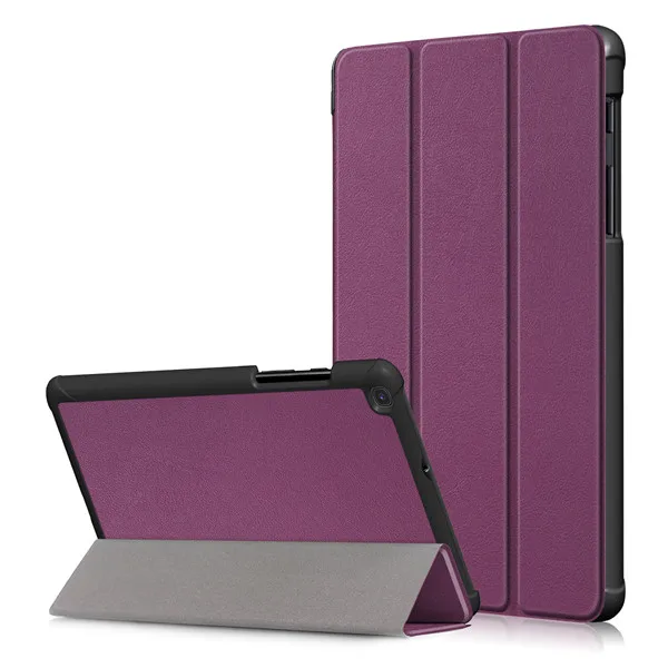 Tab A 8,0 T290 T295 T297 из искусственной кожи чехол-футляр на магните для Samsung Galaxy Tab A 8,0 SM-T290 SM-T295 SM-T297 планшеты в виде ракушки - Цвет: purple