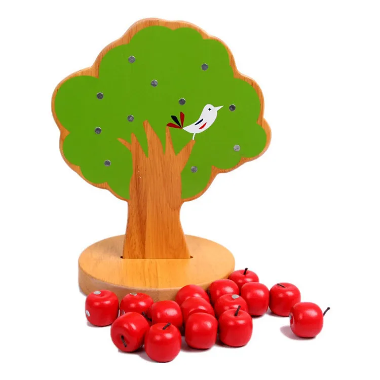 

Infant Early Education Toy Baby Learn Counting Magnet Apple Tree Montessori Teaching Aids Educational Toy