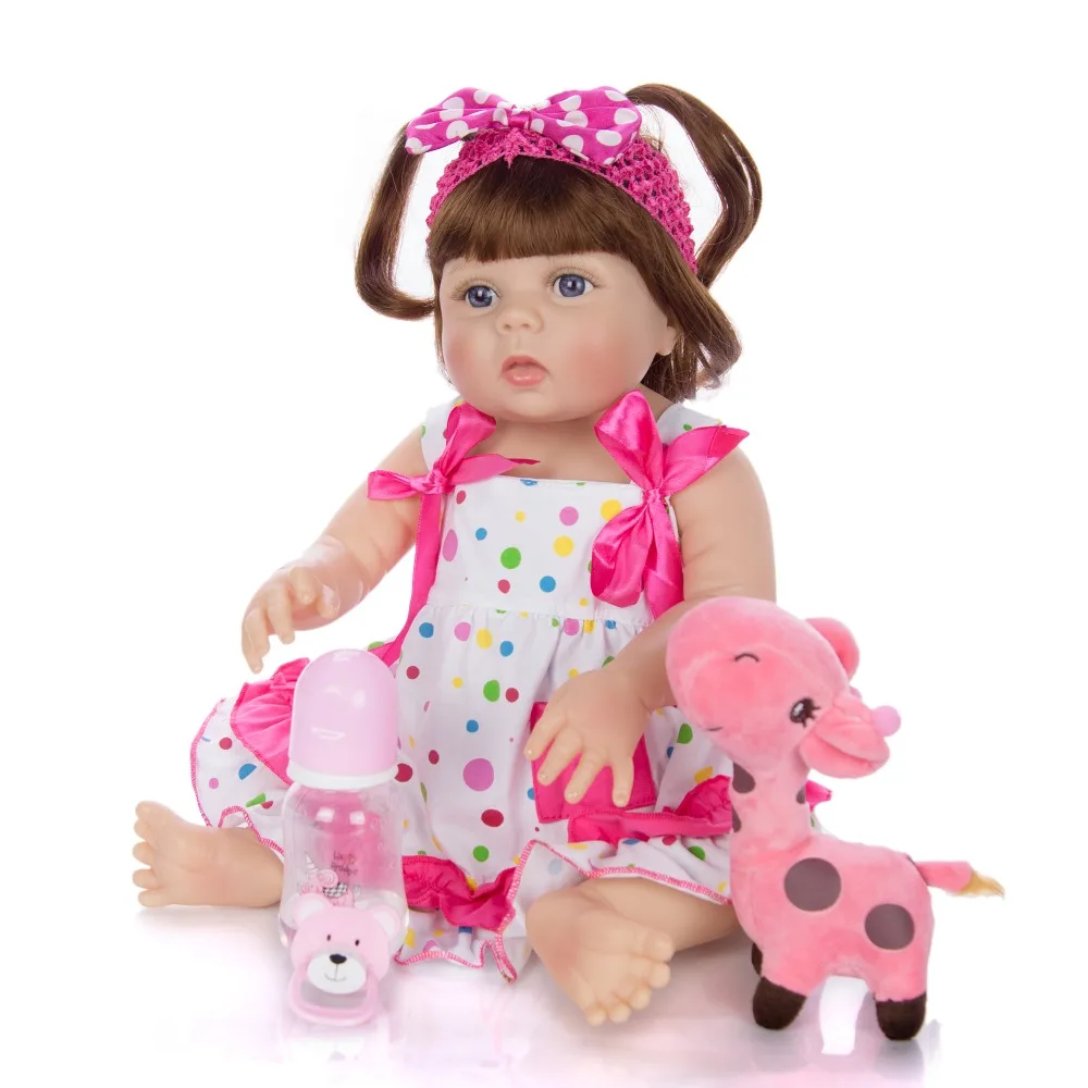 KEIUMI Милые силиконовые виниловые куклы Reborn Baby, 57 см, реалистичные куклы Reborn Girl Menina, игры, игрушки для детей, подарки на день рождения