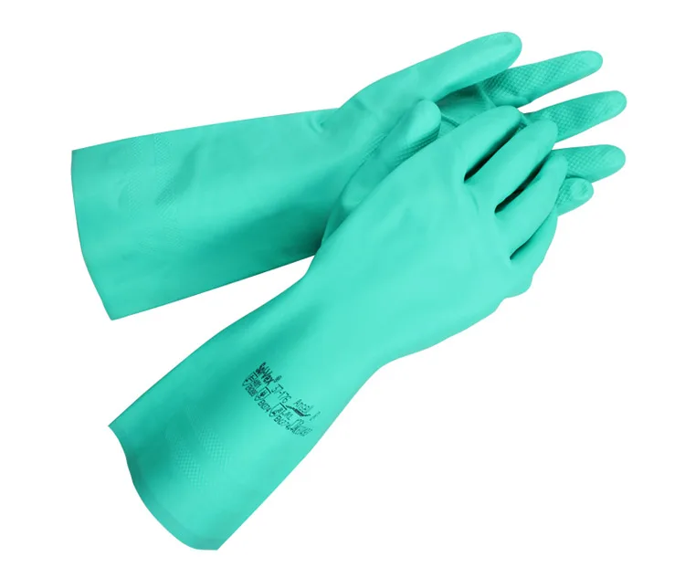  Ansell Chemical Resist Work Gloves Nitrile Rubber Acid And Alkali Resistant Waterproof Anti-Skid Gloves Industrial Laboratory (2)