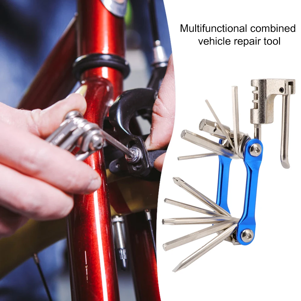 Bike Repair Tools Kit 11-in-1 Bicycle Multi Tool Kit for Maintenance Repair Set 