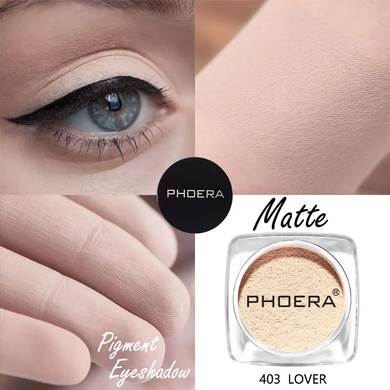 PHOERA, натуральные матовые тени для век, Палетка, водостойкая, пигментированная, Обнаженная, тени для век, пудра, красота, макияж, косметика, фестиваль, подарок, TSLM2 - Цвет: 03