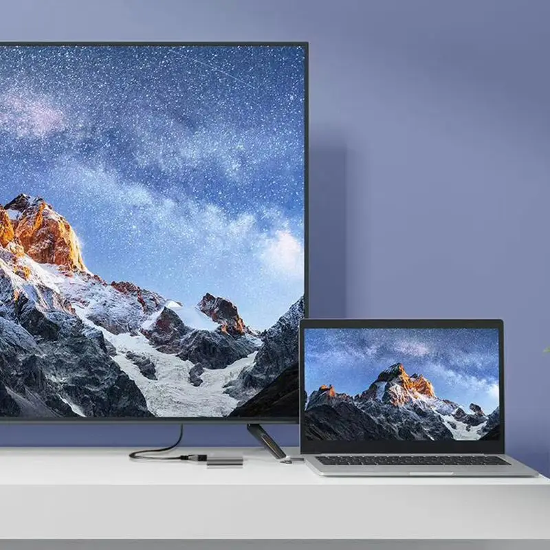 Серый usb type C для двойной HDMI адаптер хаб-конвертер для Windows OS X Linux для Android системы