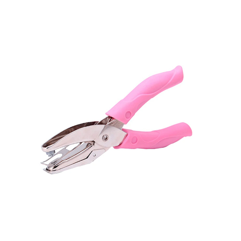 

School With Soft Grip Home Paper Puncher Circle Hole Multifunctional Stationery DIY Handheld Craft Portable Office Cardmaking