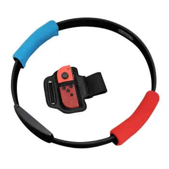 

Adjustable Elastic Leg Fixing Strap Sport Band + Non-Slip Ring-Con Grips For Nintend Switch Joy-con Ring Fit Adventure Game
