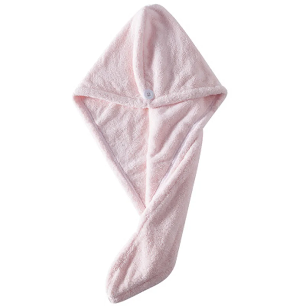 Coral Velvet Dry Hair Cap Thickened Water Absorbent Quick-Drying Soft Shower Cap BDF99