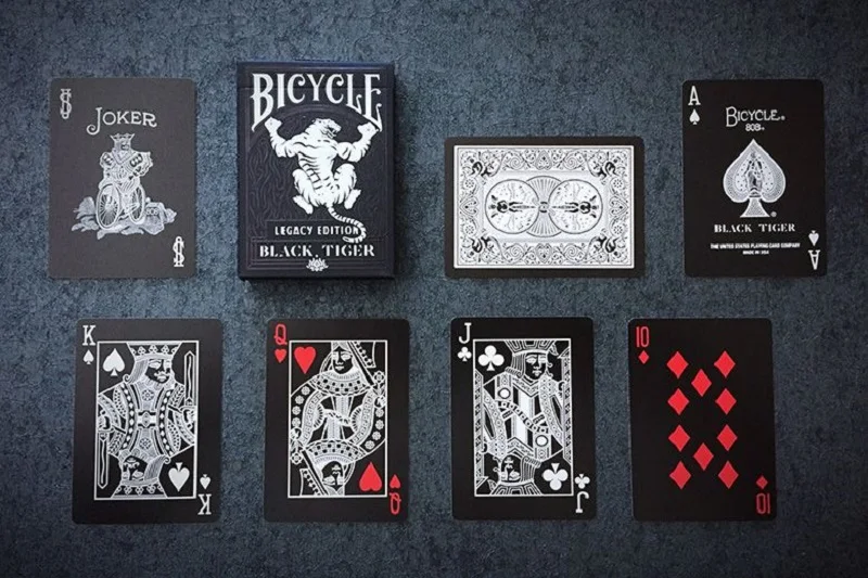 Bicycle Black Tiger Legacy Edition Playing Cards Ellusionist Deck 
