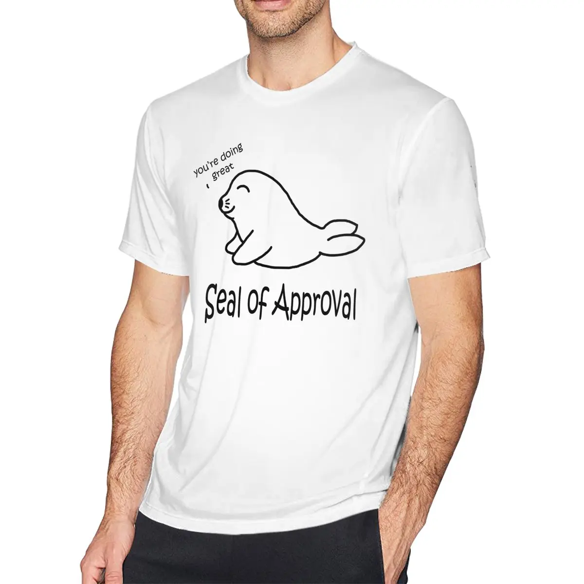 

Water Seal T Shirt Seal Of Approval T-Shirt Printed Men Tee Shirt Beach Cotton XXX Awesome Short-Sleeve Tshirt