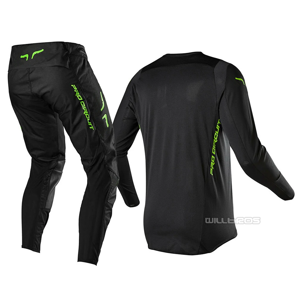 Naughty Fox MX/ATV Racing Flex Air Black Jersey Pant набор MX SX внедорожный Dirt Bike вентилируемая комбинированная шестеренка для взрослых