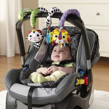 

Baby Rattle Stuffed Plush Doll Magic Mirror Musical Sound Car Bed hanging Toy Toys Bell Ring Infant Baby Rattle Toys