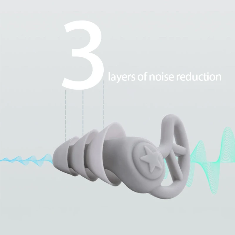 Pair Silicone Ear Plugs In-ear Fit 160 Degree On-ear Design keep